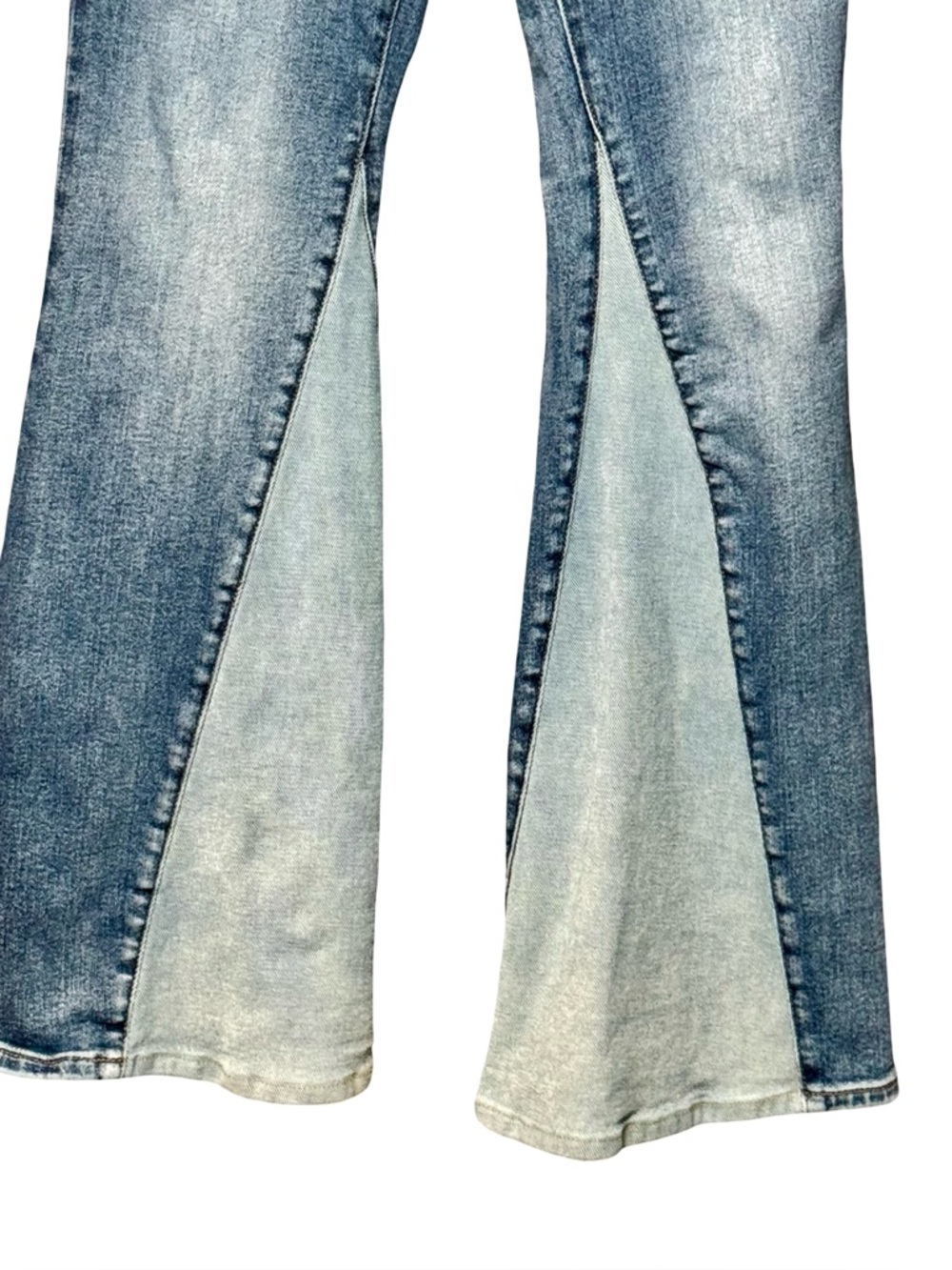 Judy Blue Flare Fit Two Tone Flared Panel Denim Jeans size 29 - Picture 4 of 14